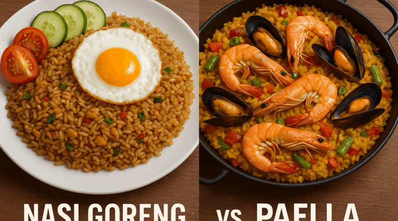 Nasi Goreng vs Paella