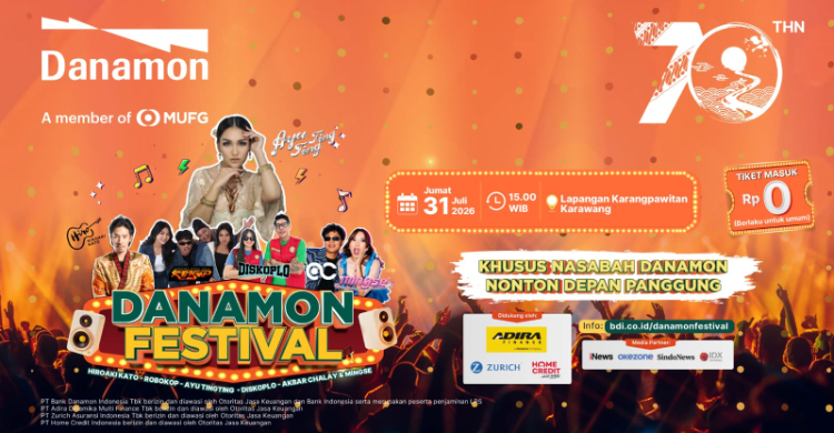 Ilustrasi danamon festival untuk artikel Danamon Festival Rayakan HUT ke-70 di Karawang